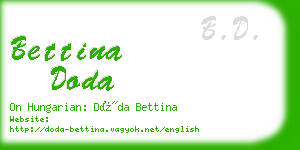 bettina doda business card